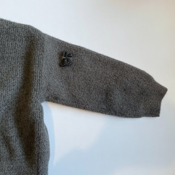 Zara Kids Knit Grey Bow Sweater 3-4 Years Toddler Girls - Picture 4 of 4